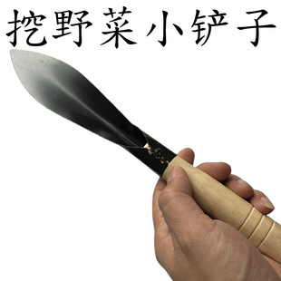 Manganese Steel Gardening Shovel Multi-functional Small Shovel Household Wooden Handle Flower Shovel Small Shovel Outdoor Digging Wild Vegetable Artifact