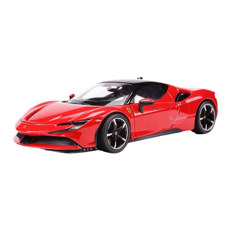 Модель автомобиля Ferrari BiMeiGao, реалистичная металлическая гоночная машина, игрушечная модель, масштаб 1:24