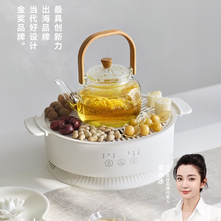 Olayks Instant Winter Solstice Tea Brewing Stove Electric Ceramic Stove Household Appliance Full Set Electric Tea Stove Full Glass Health Pot