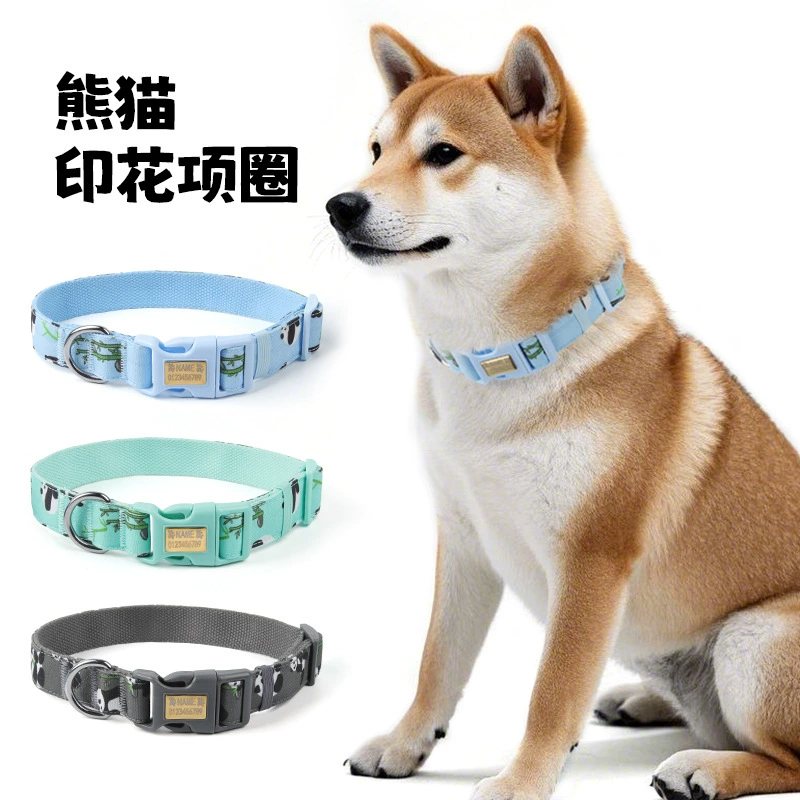 Трансграничный новый ошейник для собак домашние животные шея нейлоновая печать