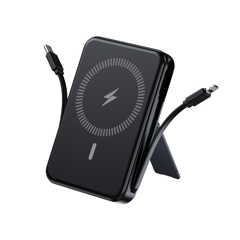 Viaje imprescindible modelo privado con línea de carga de 10000mAh al por mayor magnetismo fuente de alimentación móvil magnetismo fijo carga