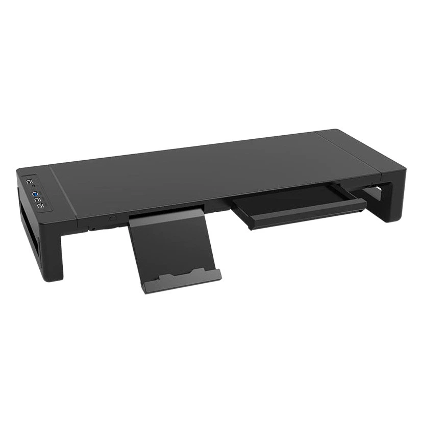 Монитор компьютера УСБ3.0 повышая стойку дисплея света цвета памяти РГБ многофункциональную складывая с ящиком