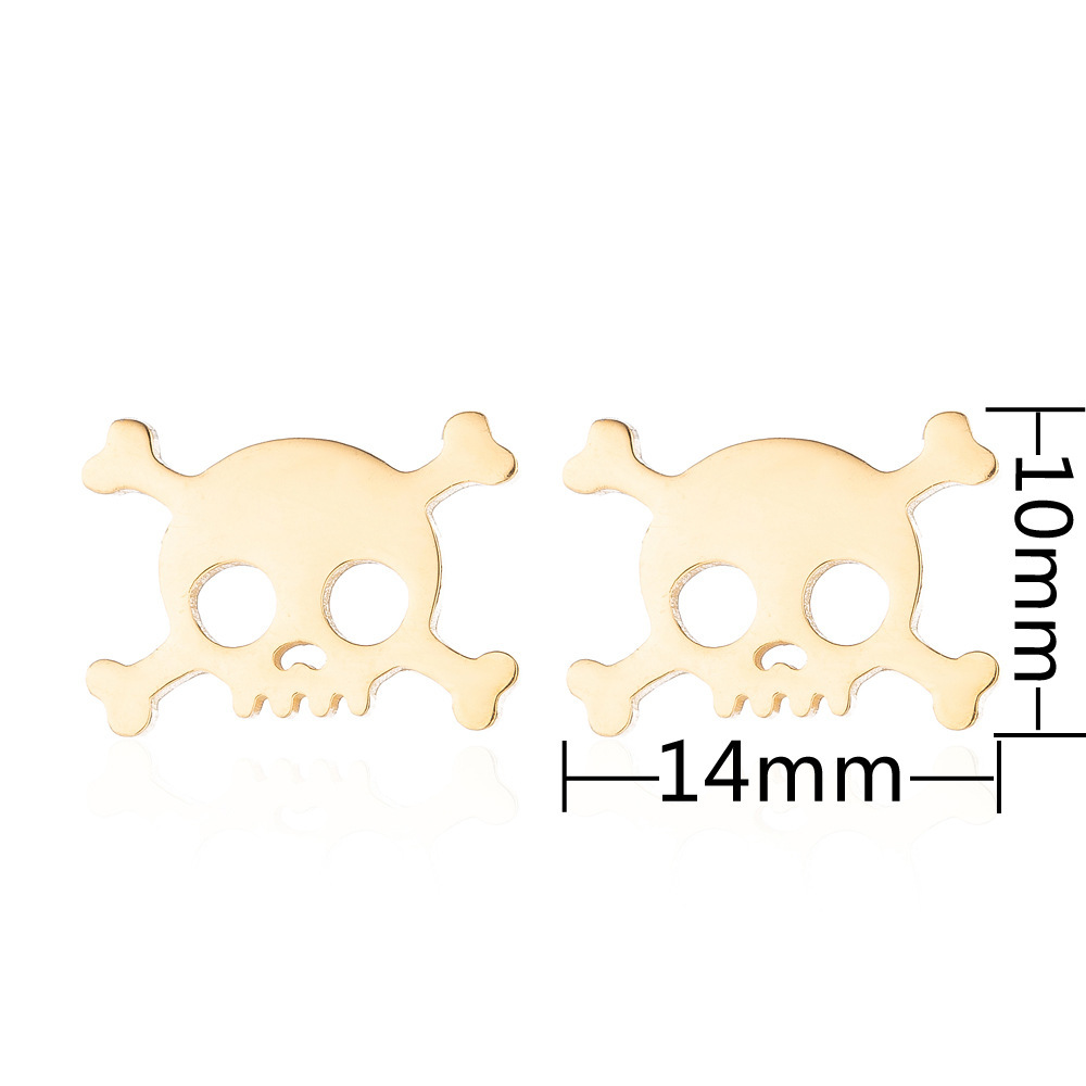 5g Weight PVD Coated Gold Plating Process 316 Stainless Steel Ear Needle Material 18K Gold, Real Gold Plated Plating Material Ear Studs Classification PVD Coated 18K Gold Real Gold Plated Geometric 304 Stainless Steel Fashion Waterproof Non Tarnish Ear Studs