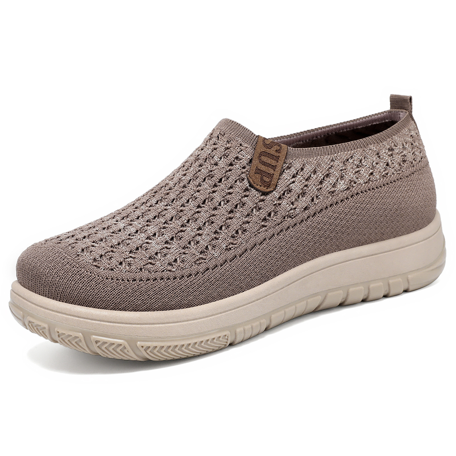 Primavera y otoño nuevos viejos zapatos de tela de Beijing zapatos de mujer con suela suave cómodo con un pie de calzado de calzado, zapatos casuales antideslizantes con suela gruesa para mujeres