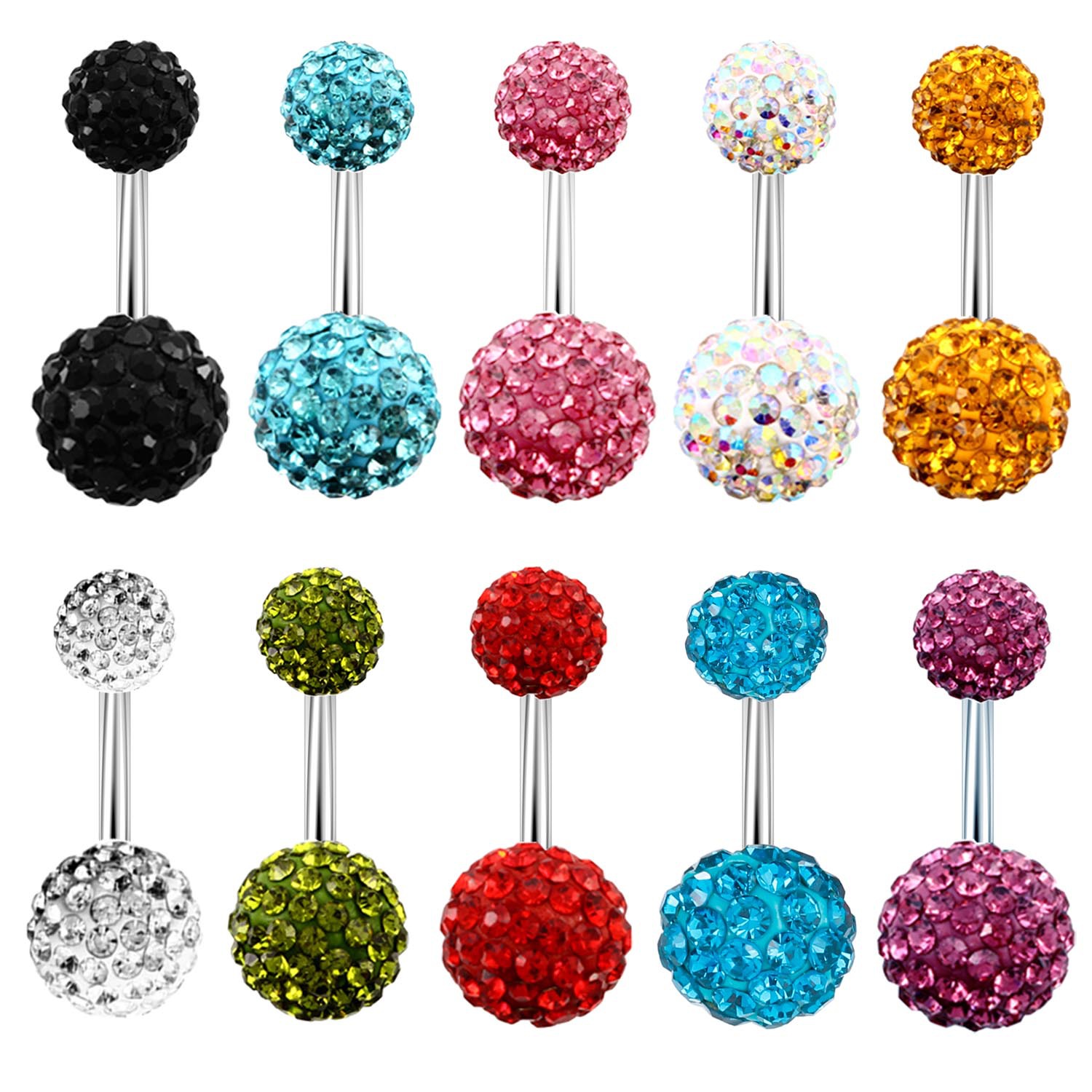 Fashion Round Stainless Steel Polishing Clay lip stud 1 Piecepicture1