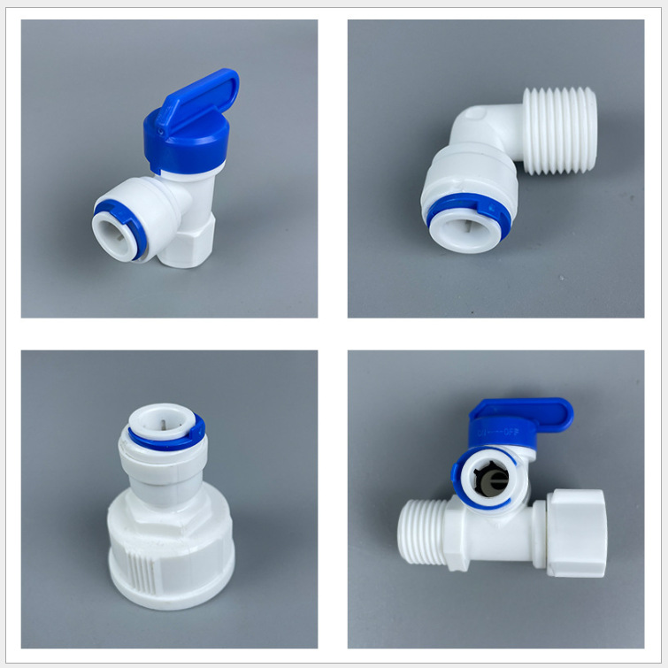 Hebilla de tarjeta azul 3 puntos de conexión rápida tarjeta azul Tarjeta de tubo PE conector rápido anillo de tarjeta de tres puntos tarjeta de tubo azul TARJETA DE purificador de agua accesorios