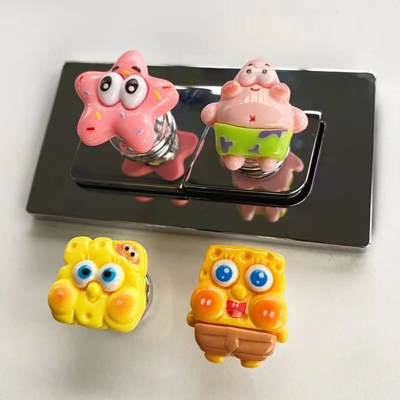 Cross-Border Patrick Star Toilet Tank Presser for Long Nails, Specialized for Manicure, Universal Creative Bathroom Flush Switch Cross-Border Patrick Star Toilet Tank Presser for Long Nails, Specialized for Manicure, Universal Creative Bathroom Flush Switch