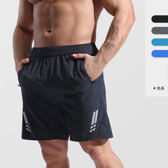 Cross-border Amazon new men's sports shorts outdoor running ice silk quick-drying pants running fitness five-point pants