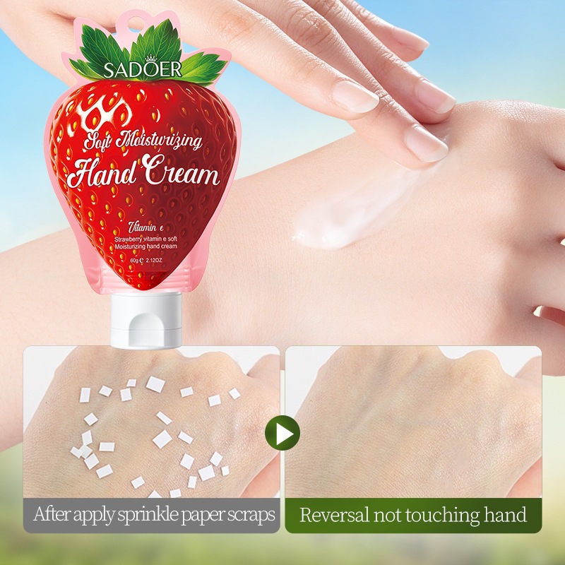 SADOER Grass Inglés Fruit Humectant Hand Cream Bolsa anti-seco - agrietamiento humectante Hand Cream transfronterizo explosión image 5