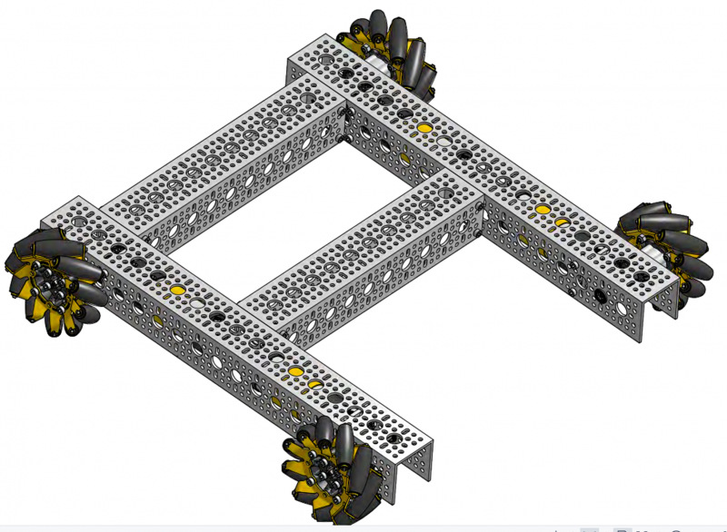 Strafer底盘套件（齿轮比1:1/2:1） 兼容乐高、goBILDA、TETRIX