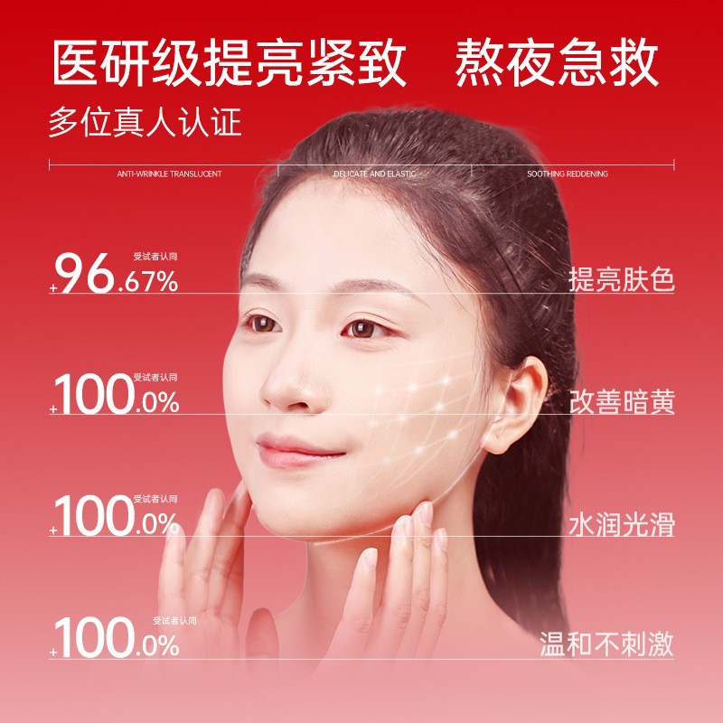 Faithini asiatica verde película de astaxantina lámpara de película de descarga secundaria relajante control de aceite hidratante máscara facial de esencia de firmeza image 5