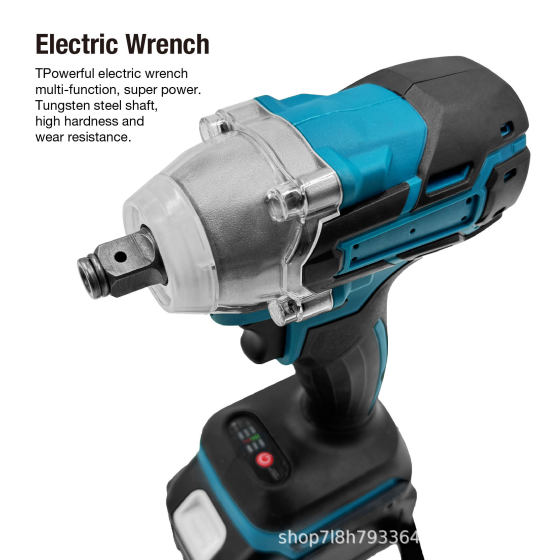 Cross-Border Brushless Impact Wrench Lithium Electric Screwdriver Makita Electric Wrench Export Cross-Border Power Tool Set