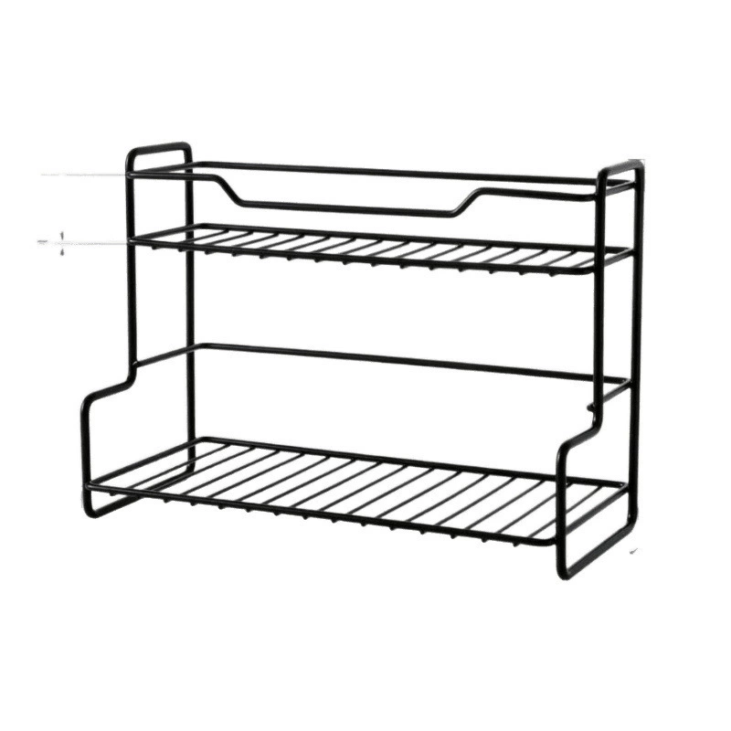 Double-layer universal storage system stainless steel, drying rack, glass holder