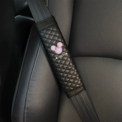 Car Seat Belt Shoulder Cover: Seat belt shoulder pad - single-purple-qiqi-head-shoulder-covers