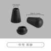 Middle number hanging clock*black