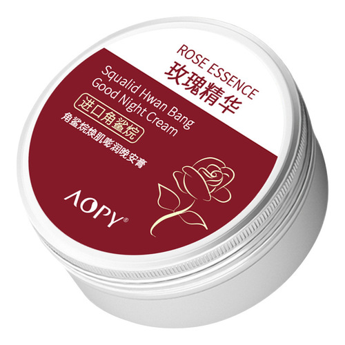 aopy Rose Essence Squalane Oil Apply Sleeping Mask Hydrating Moisturizing Rejuvenation Avocado Good Night Cream