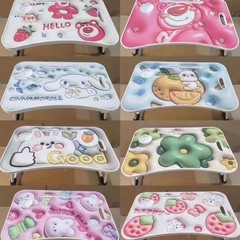 漫画のノートパソコンの机の小さい机の寝室は折り畳みます。