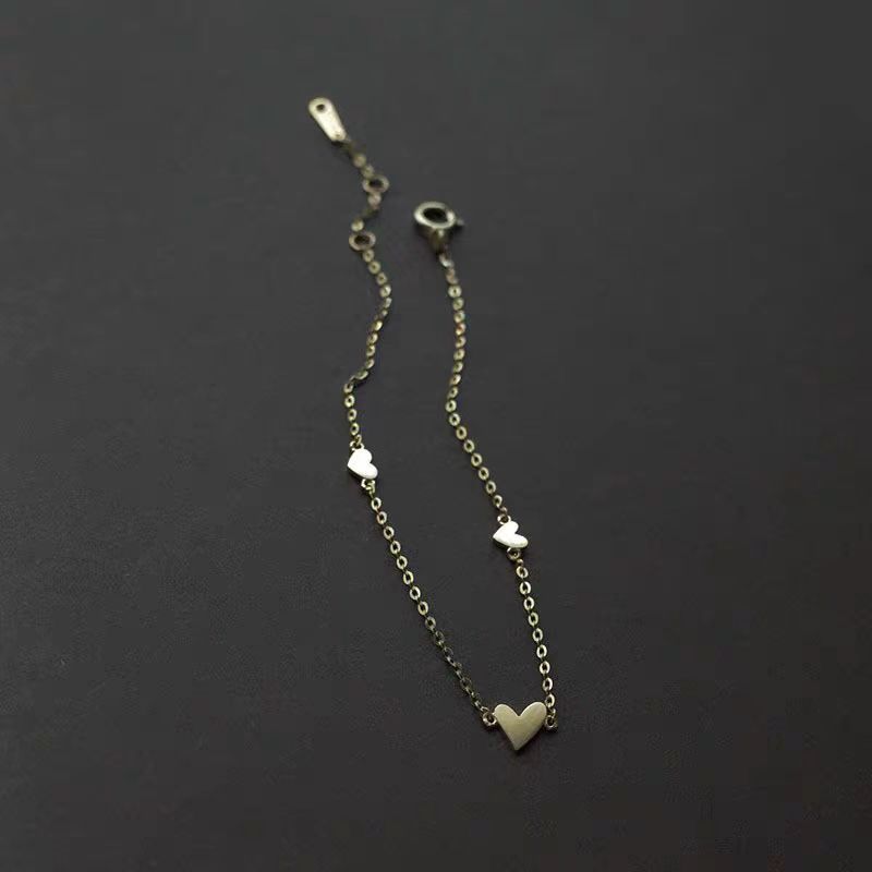 1 Piece Quantity Daily Occasion 925 Sterling Silver Material 925 Sterling Silver Cable Chain Bracelets Simple Style