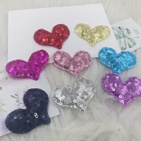 Оптовая Продажа с фабрики diy корейские аксессуары для волос аксессуары для одежды блестки Любовь Сердце Бант Детская шпилька с резинкой аксессуары оптом