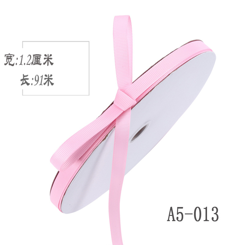 Engrosamiento 1,2 cm de alta densidad costilla cinta arco DIY cinta fruta caja de regalo embalaje cinta de color Ropa Accesorios