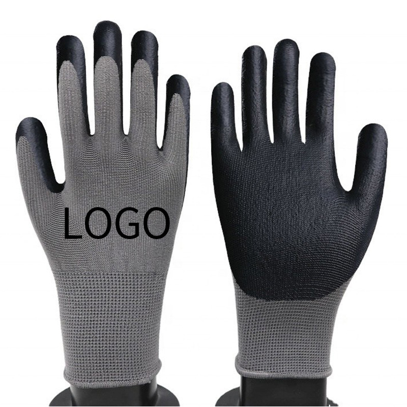 Guantes de trabajo de nailon N518, resistentes al desgaste y antideslizantes, protección laboral industrial