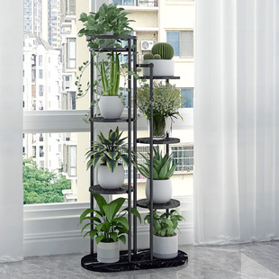 Cross-Border Simple Combination Flower Rack Multi-Functional Plant Pot Rack Floor-Standing Iron Multi-Layer Storage Rack Manufacturer Storage