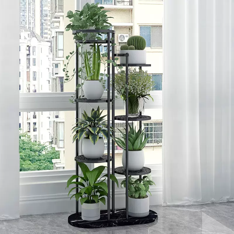 跨境简易组合花架多功能植物盆栽架落地式铁艺多层置物架厂家收纳