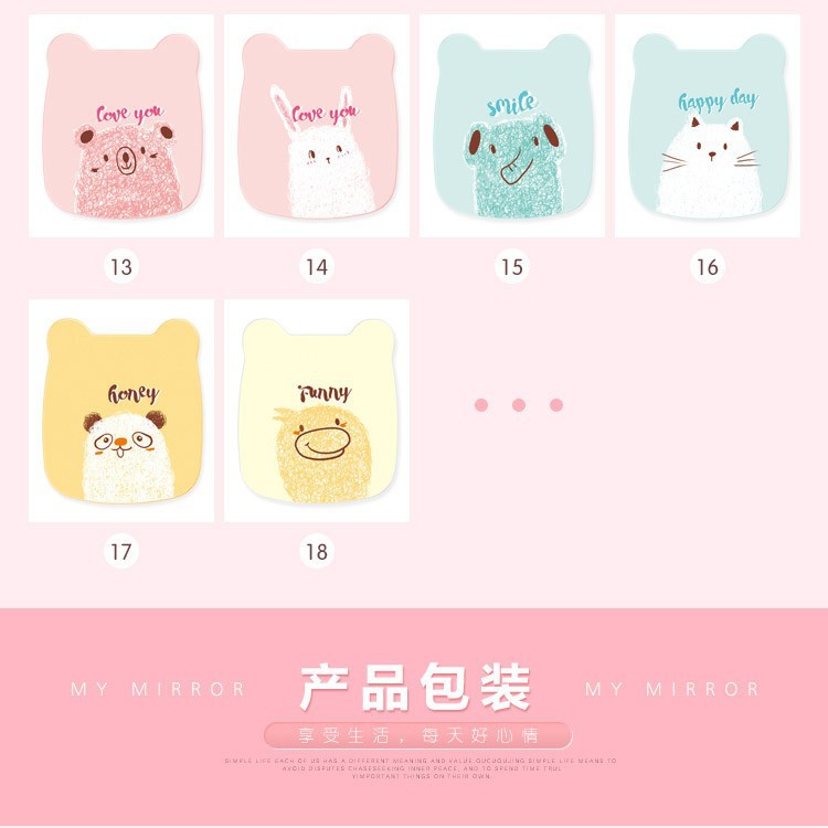 N3117 espejo de modelado peine traje cosmético espejo belleza espejo peine del pelo Yiwu 2 yuanes dos yuanes