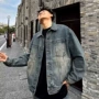 秋季宽松翻领美式夹克
