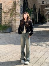 黑色小香风外套女2025新款套装春季女款初秋韩系早秋穿搭短款上衣