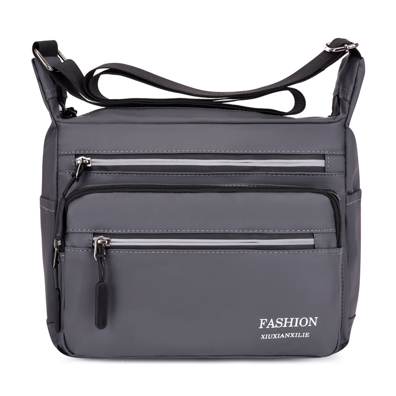 2021 new pattern Water splashing man leisure time One shoulder Diagonal package practical European style Bag machining customized logo