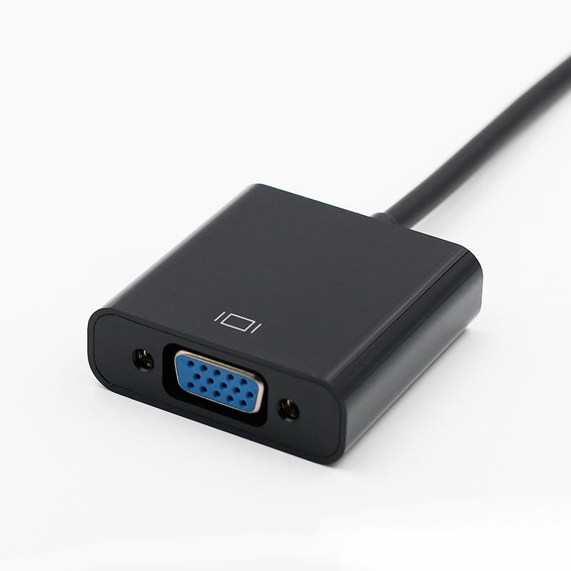 Transfronterizo caliente HDMI a VGA línea HD 1080p portátil decodificador convertidor HDMI a VGA