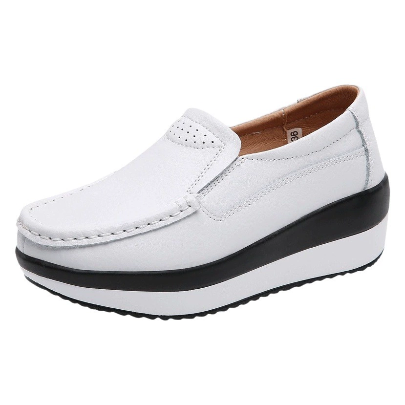 Большой размер трансграничные дикие повседневные спортивные туфли мама женская толстая подошва качели корейская версия