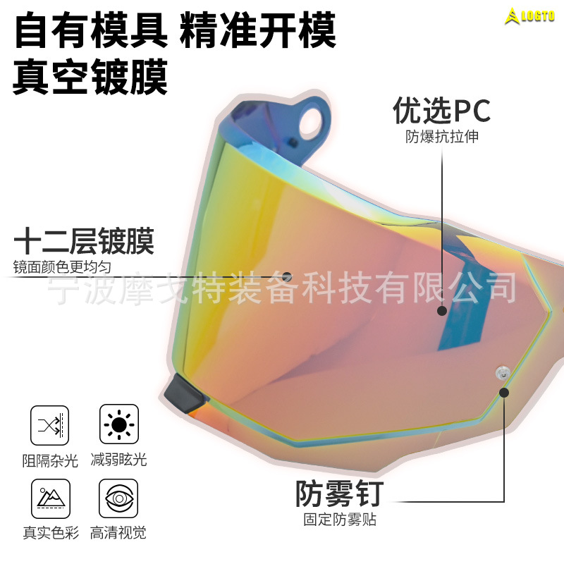 Aplicable a LS2MX701 Casco Lentes de tracción Casco accesorios de motocicleta máscaras al por mayor transfronterizas