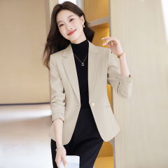 粉色西装女2025年新款时尚长袖小西装高级感显瘦休闲西服职业正装