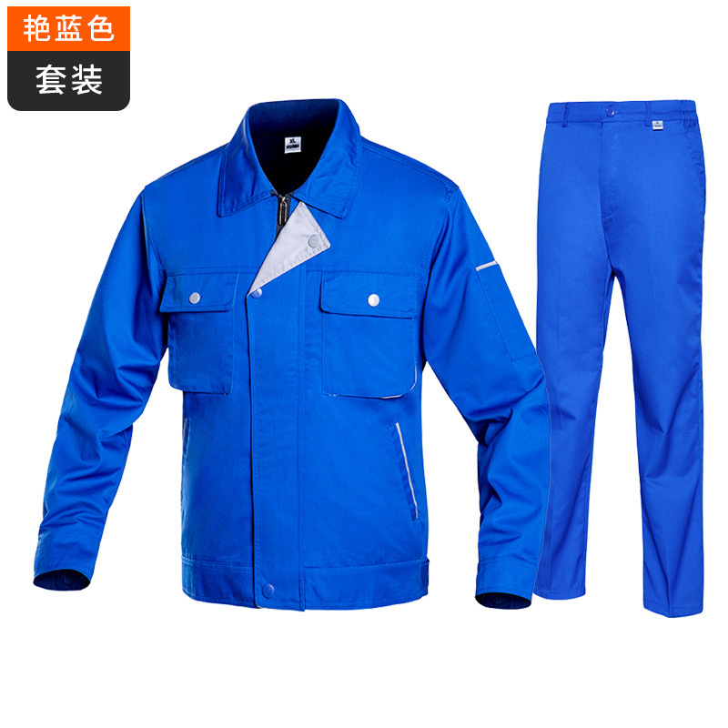 Trajes de trabajo de manga larga ropa de trabajo para hombres engrosados primavera y otoño ropa de protección laboral taller de soldadura personalizado