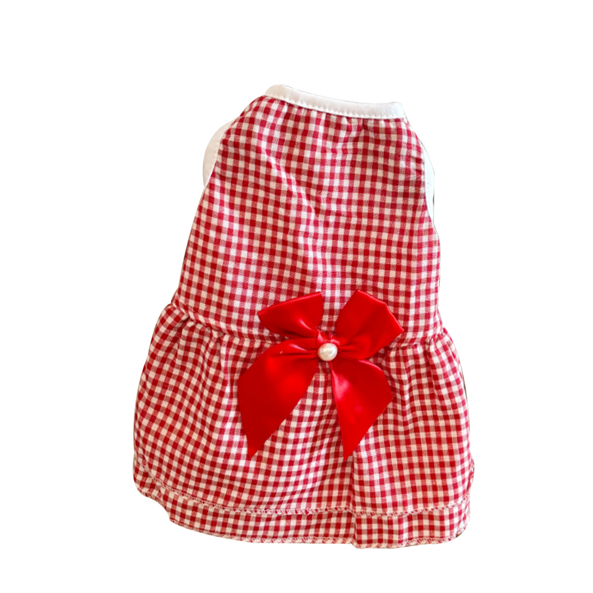 Primavera y verano transfronterizos vestido de perro ropa de gato Teddy Boomerang artículos de mascotas arco vestido vestido de perro vestido de perro