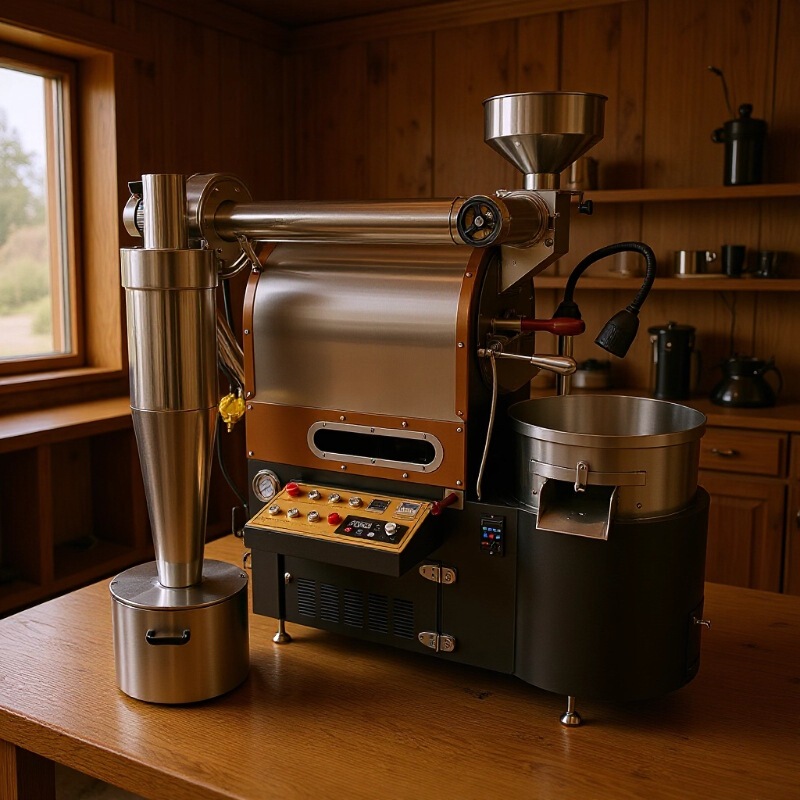 Gas Coffee Roaster Coffee Bean Frying Machine Customized 3kg / Batch Small Coffee Roasting Equipment