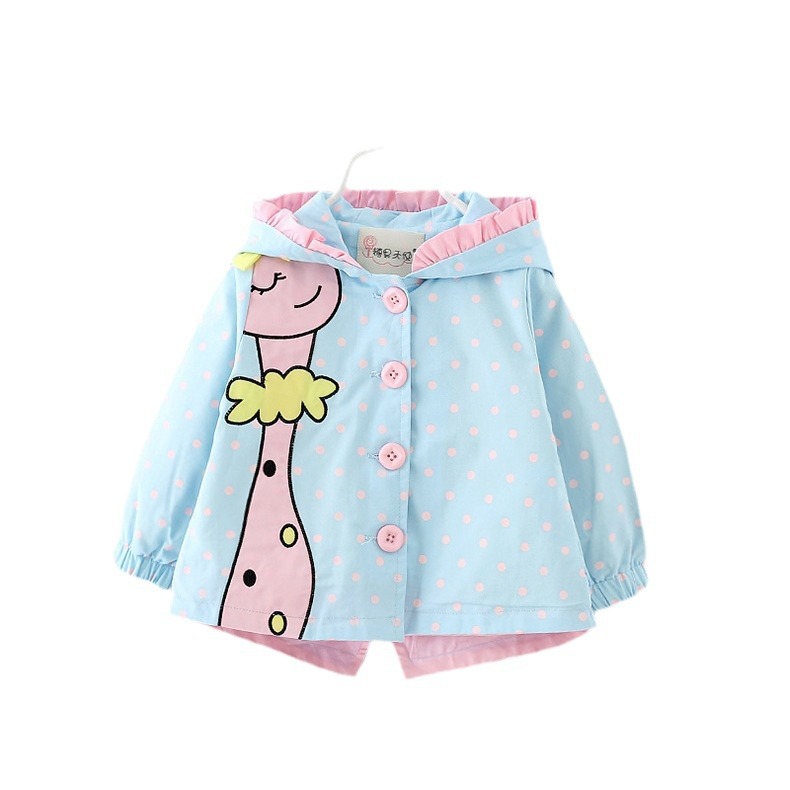 Comercio exterior ropa para niños al por mayor abrigo de manga larga para niños cazadora de bebé niña jirafa abrigo envío 900 image 6