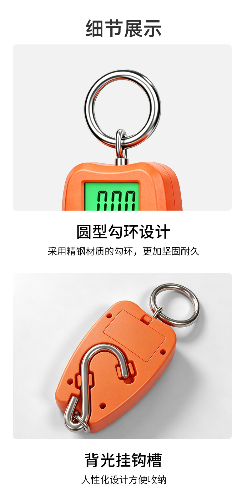 Cross-border Exclusive 200kg Hook Weighing Scale Electronic Hanging Scale Portable Handheld Digital Scale High-precision Handheld Scale
