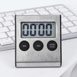 工厂直销不锈钢磁吸计时烘焙定时器家用厨房学生管理器超大声