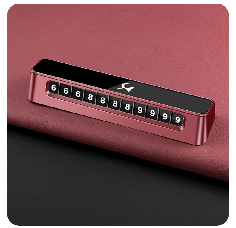 Suitable for DS car temporary parking sign DS9 76543, car phone number card, car interior accessories