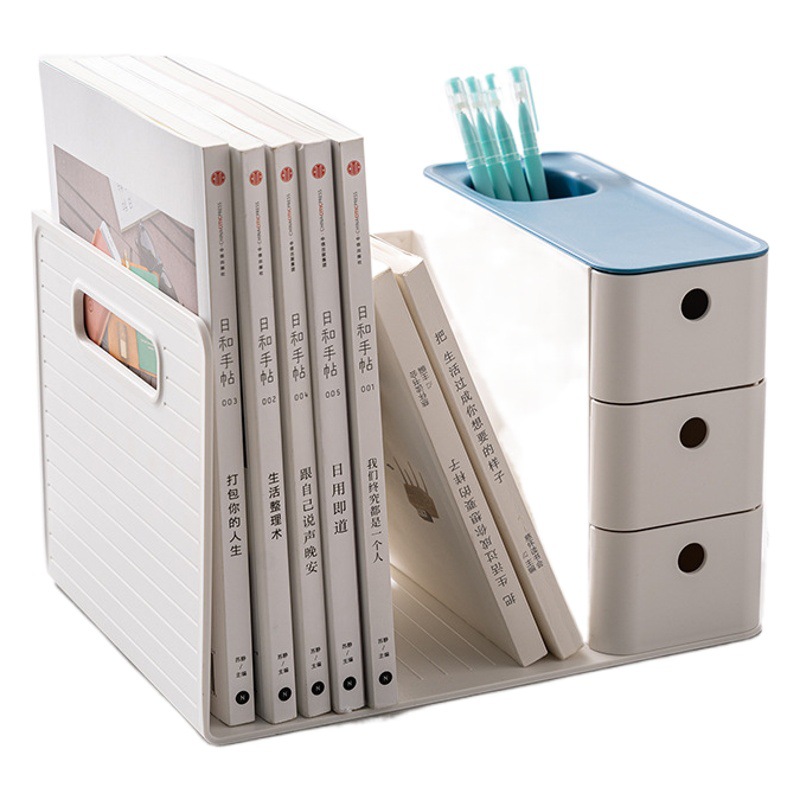 Estantería de escritorio simple rack de almacenamiento de archivos de escritorio de oficina rack de almacenamiento de escritorio del estudiante caja de almacenamiento tipo cajón