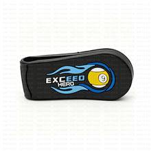 EXC巧克夹强磁静音台球巧粉夹磁性擦粉巧克粉黑八台球用品