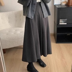 毛呢百褶半身裙女2025秋冬季大码胖mm显瘦梨形身材中长款a字裙子