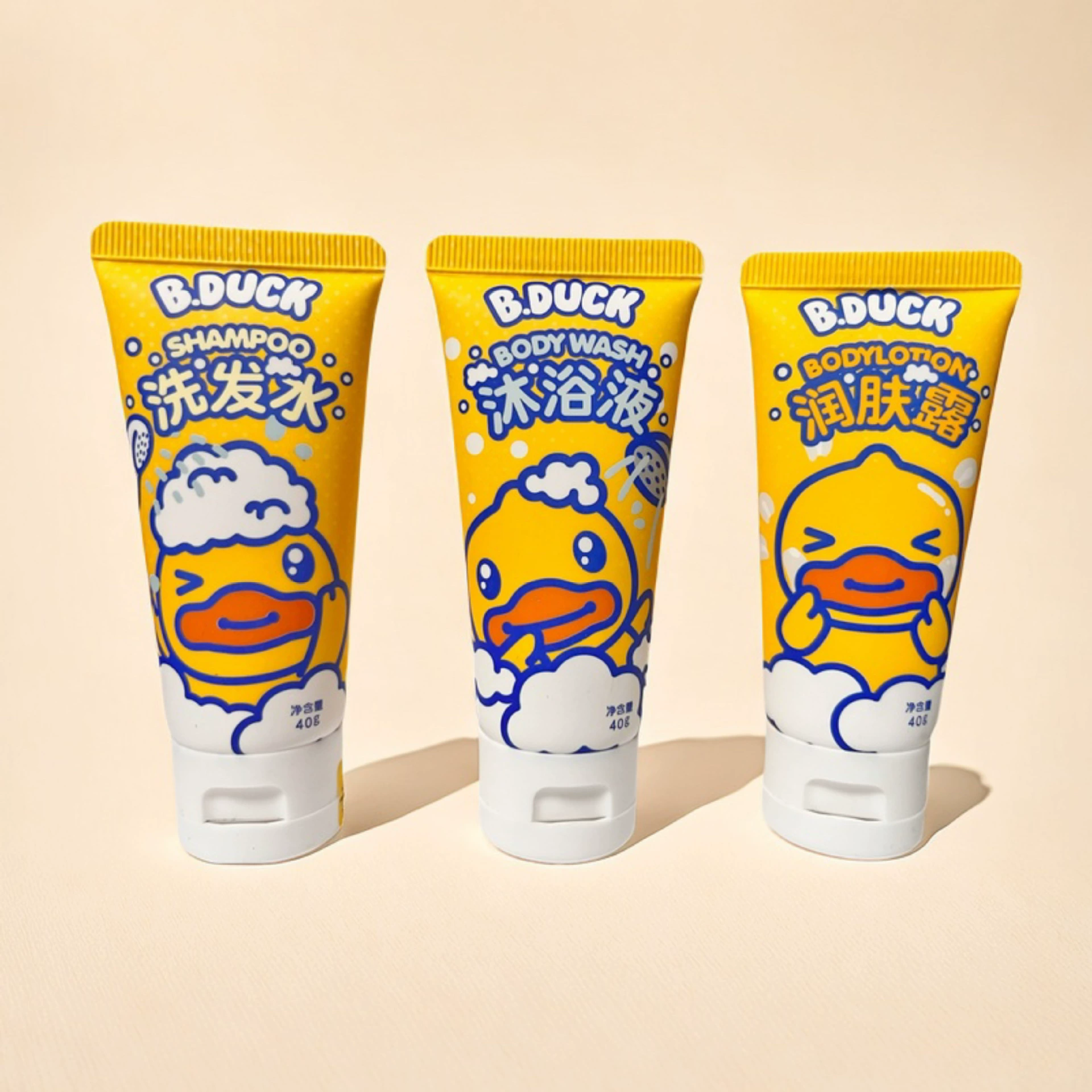 B.Duck, детский гигиенический продукт, шампунь, гель для душа, комплект, зубная щетка, портативные тапочки для путешествий, семейный стиль