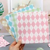 Material paper 15 centimeter Square colour Origami Red plaid Plaid Dream Origami love diy On behalf of