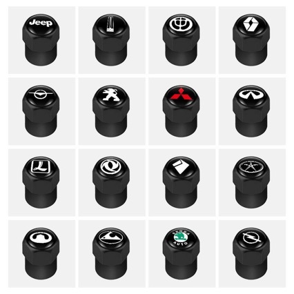 Car Electric Vehicle Tire Valve Cap Personalized Valve Core Decoration Modification Universal Type Ford Mustang