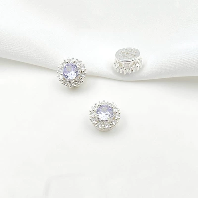 Zərgərlik ara hissələri | Material - style-2-purple-zirconium-115mm-pure-silver