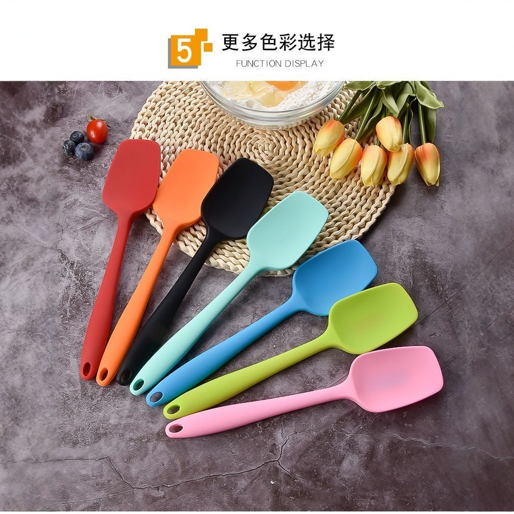 Fda Food-Grade Silicone Spatula in Stock, Small Integrated T-Shaped Spatula, Baking Cake Spatula, Mixing Knife Tool